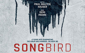 Official poster of rom-com drama `Songbird` directed by Adam Mason